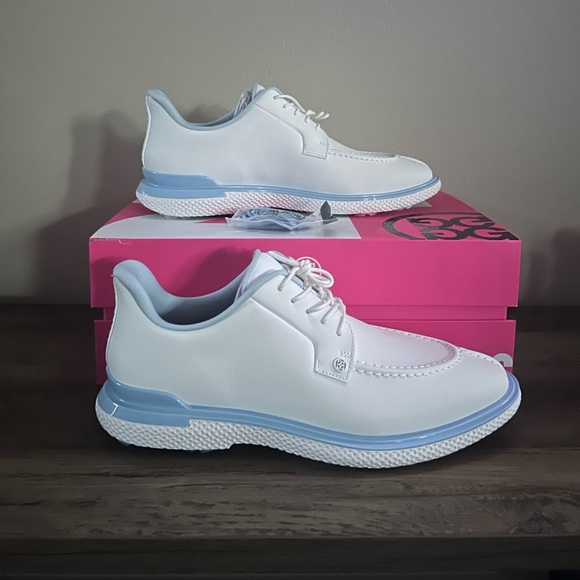 G/Fore Men’s Gallivan2r Split Toe Golf Shoes-White/Blue-Size 12 NIB⛳️ - Picture 7 of 12